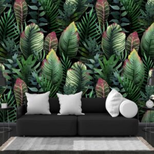 1008 – Dark Tropical Leaves